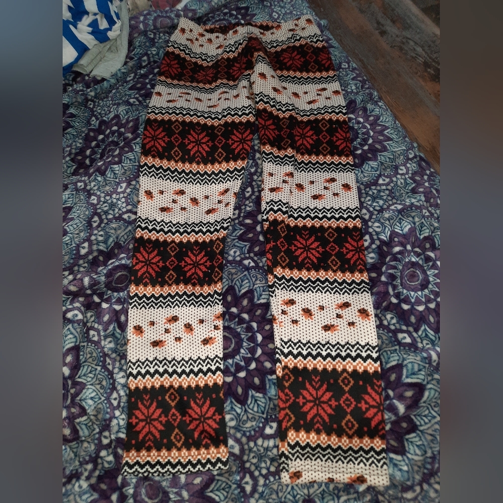 Fleece thick leggings for fall